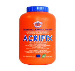 Acrifix Fissativo Acrilico all-Acqua Ecologico Colorificio Mariotti Foligno