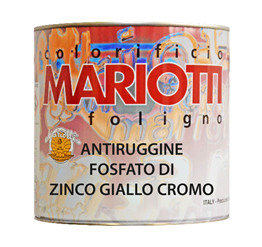 Antiruggine Fosfato di Zinco Giallo Cromo Colorificio Mariotti Foligno