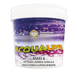 Maxi 6 Pittura Lavabile Acrilica per Interno Esterno Supercoprente Colorificio Mariotti Foligno